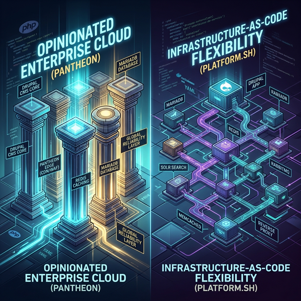 Pantheon vs Platform.sh: The Ultimate Technical Showdown for Drupal Hosting in 2026